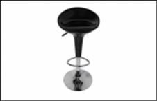 TF-007 (BC-031) барный стул, черный (Керри)